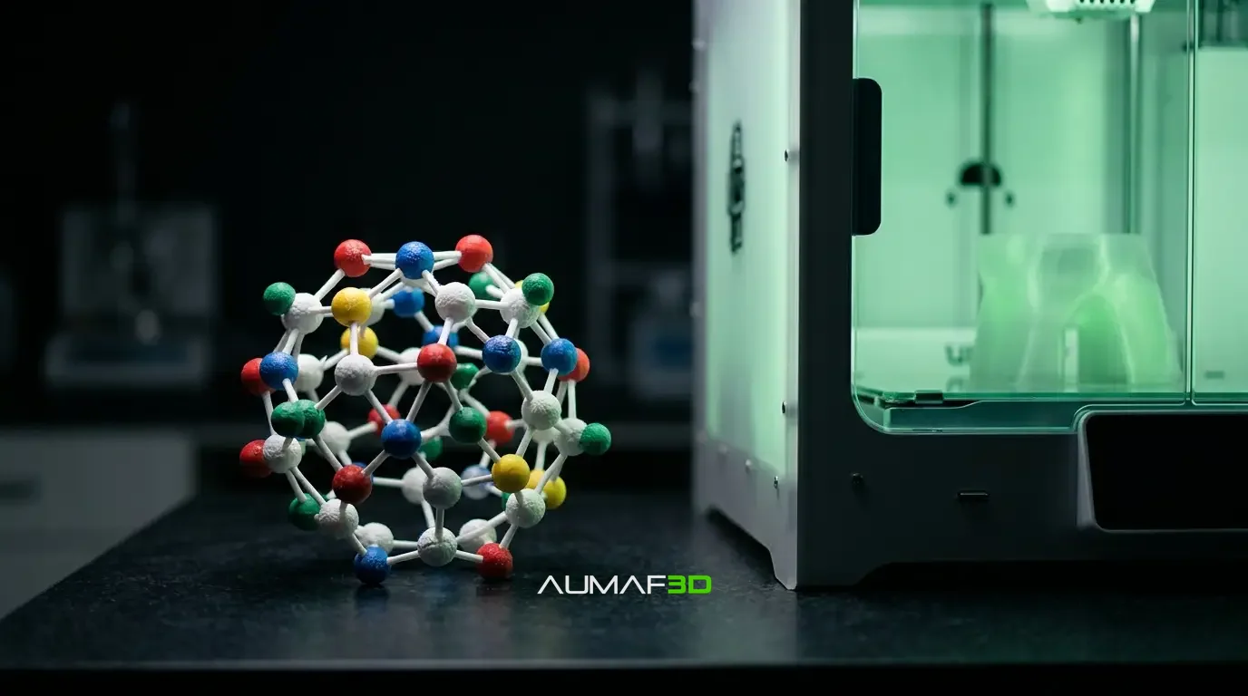 Capa do artigo: Impressão 3D na Ciência: Quando Matemática, Química e Manufatura Aditiva se Encontram