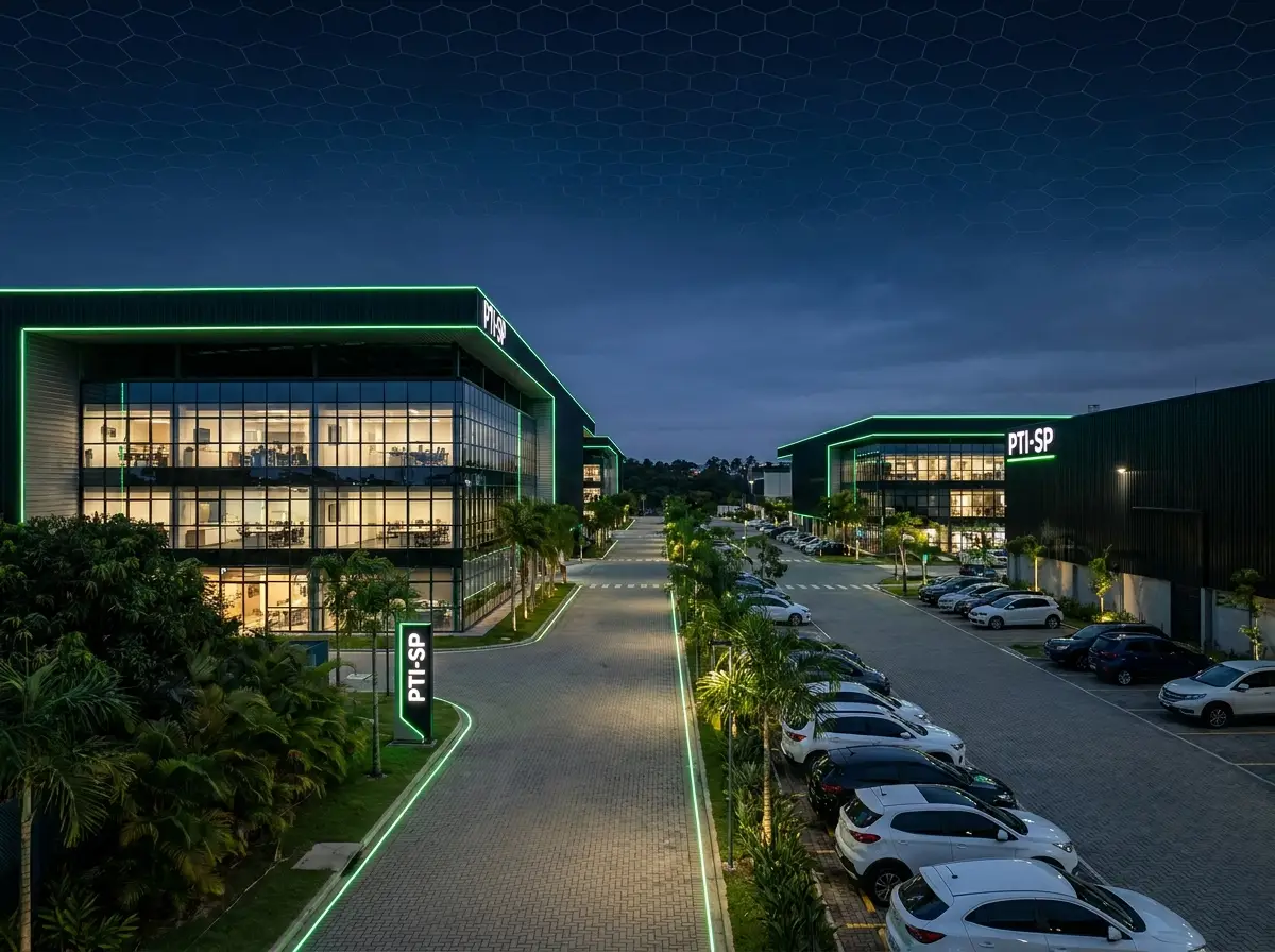 Parque Tecnológico Damha II em São Carlos — fachada do hub de inovação onde a AUMAF está instalada